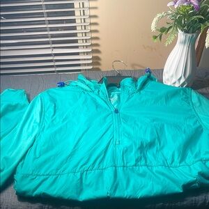 Teal Windbreaker Jacket